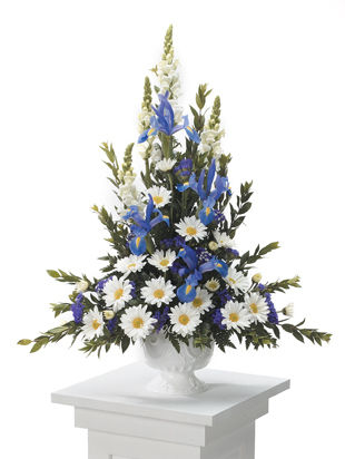 Blue and White Sympathy Arrangement Blue and White Sympathy Arrangement